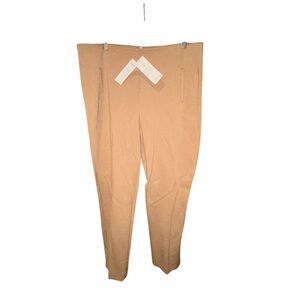 Chicos So‎ Slimming Juliet Slim Leg Ankle Pants Size 14 (2.5) Tan Ponte NWT